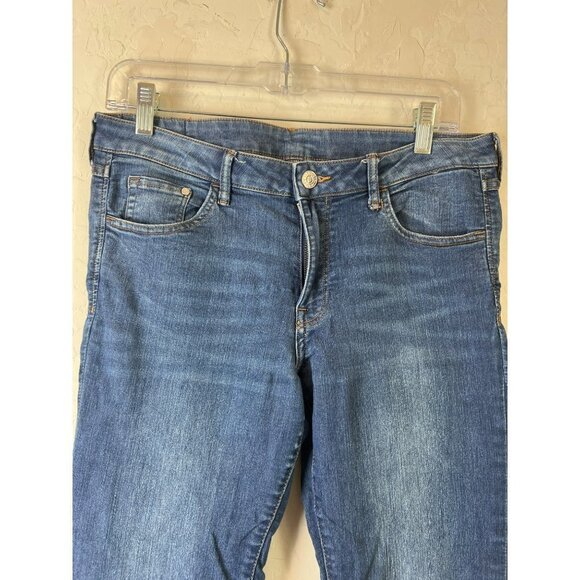 & Denim Sz 31 Skinny Low Waist Jeans Medium Wash Women - Picture 2 of 7